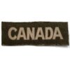 WW2 Canadian Army PRINTED Cloth Shoulder Title CANADA Patch Badge