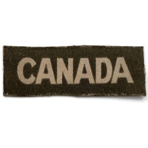 WW2 Canadian Army PRINTED Cloth Shoulder Title CANADA Patch Badge