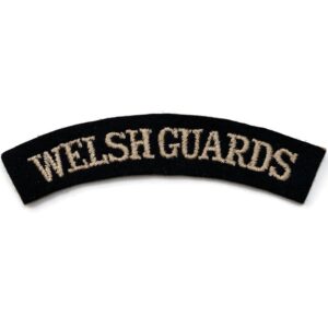 WW2 Welsh Guards Regiments Cloth Shoulder Title Badge Flash