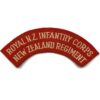 Royal New Zealand Army Infantry Corps Regiment Cloth Shoulder Title Flash Badge