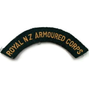 Royal New Zealand Armoured Corps NZ Army Cloth Shoulder Title Flash Badge