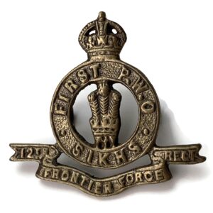 First PWO Sikhs 12th Frontier Force Regiment British Indian Army India Cap Badge