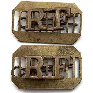 Royal London Fusiliers Regiment Shoulder Title PAIR