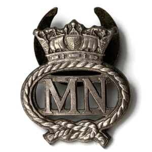 WW2 Merchant Navy On War Service Silver Lapel Badge