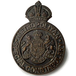 WW1 Metropolitan Police Special Constabulary Constable's Cap Badge