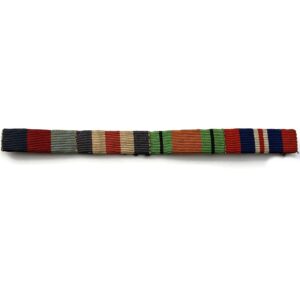 WW2 Medal Ribbon Bar - 1939-45 Star, France & Germany, Defence, War - SEW ON