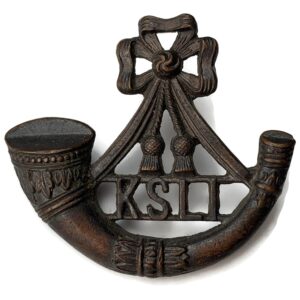Kings Shropshire Light Infantry Regiment KSLI Officers BRONZE Collar Badge