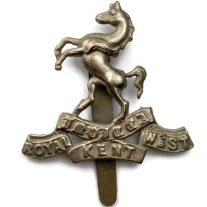 WW1 Queens Own Royal West Kent Regiment RWK Cap Badge