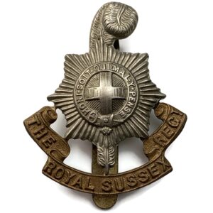 WW2 Royal Sussex Regiment Cap Badge