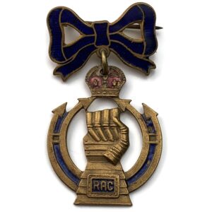 WW2 Royal Armoured Corps Sweetheart Brooch Enamel Badge