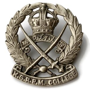KGRPM College India Officers Training Corps OTC British Indian Army Cap Badge