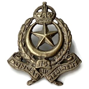 15th Punjab Regiment British Imperial Indian Army Colonial Cap Badge