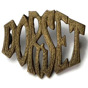 UNKNOWN Dorsetshire Regiment Dorset Shoulder Title / Slouch Hat Cap Badge?