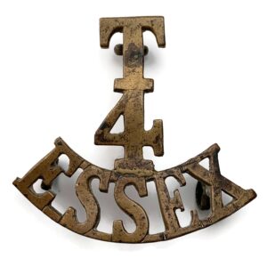 WW1 4th Territorial Battalion Essex Regiment Regiment Shoulder Title