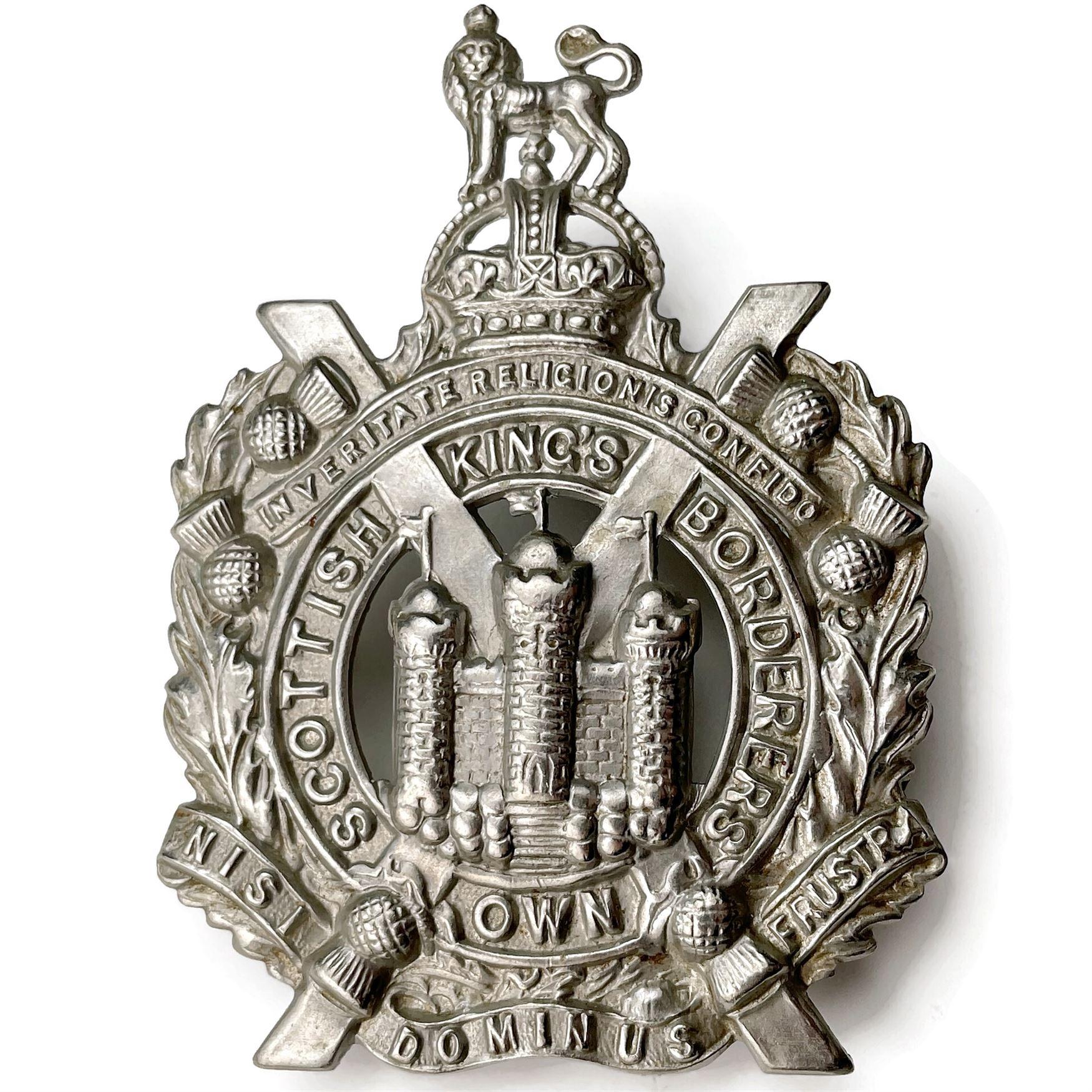 WW1 Kings Own Scottish Borderers Regiment KOSB (King's) Cap Badge