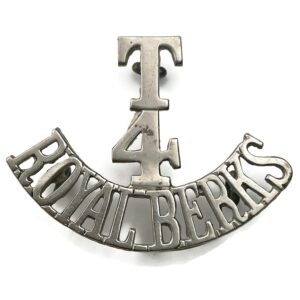 4th Territorial Battalion Royal Berkshire Regiment Shoulder Title Badge