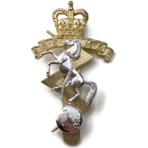 Royal Electrical & Mechanical Engineers REME Staybrite Anodised Cap Badge - Staybright
