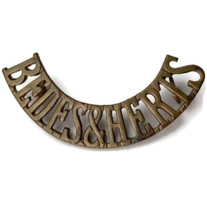 Bedfordshire and Hertfordshire Regiment Shoulder Title