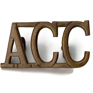 WW2 Army Catering Corps ACC Shoulder Title