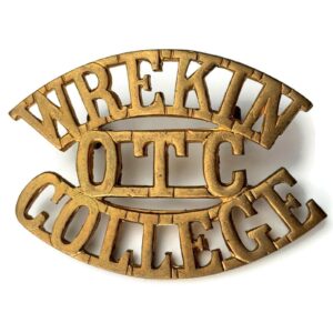 Wrekin College Shropshire OTC Officers Training Corps Shoulder Title