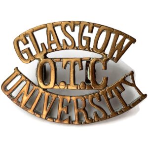 Glasgow University OTC College Officers Training Corps Shoulder Title
