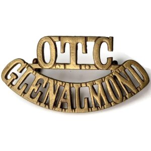 Glenalmond College OTC School Officers Training Corps Shoulder Title