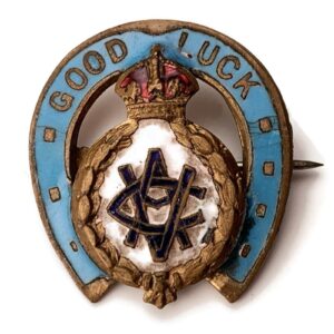 WW1 Army Veterinary Corps ENAMEL Sweetheart Brooch