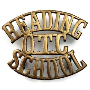 Reading School College OTC Officers Training Corps Shoulder Title