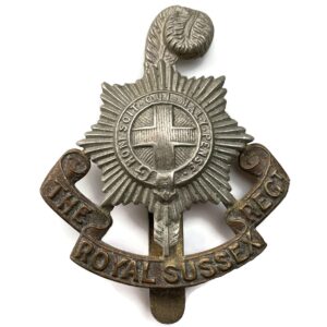 WW2 Royal Sussex Regiment Cap Badge