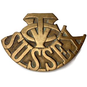 WW1 Sussex Volunteer Training Corps VTC, Royal Sussex Regiment Shoulder Title
