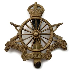 WW1 Army Cyclist Corps (Cyclists) Cap Badge - 16 SPOKES VERSION
