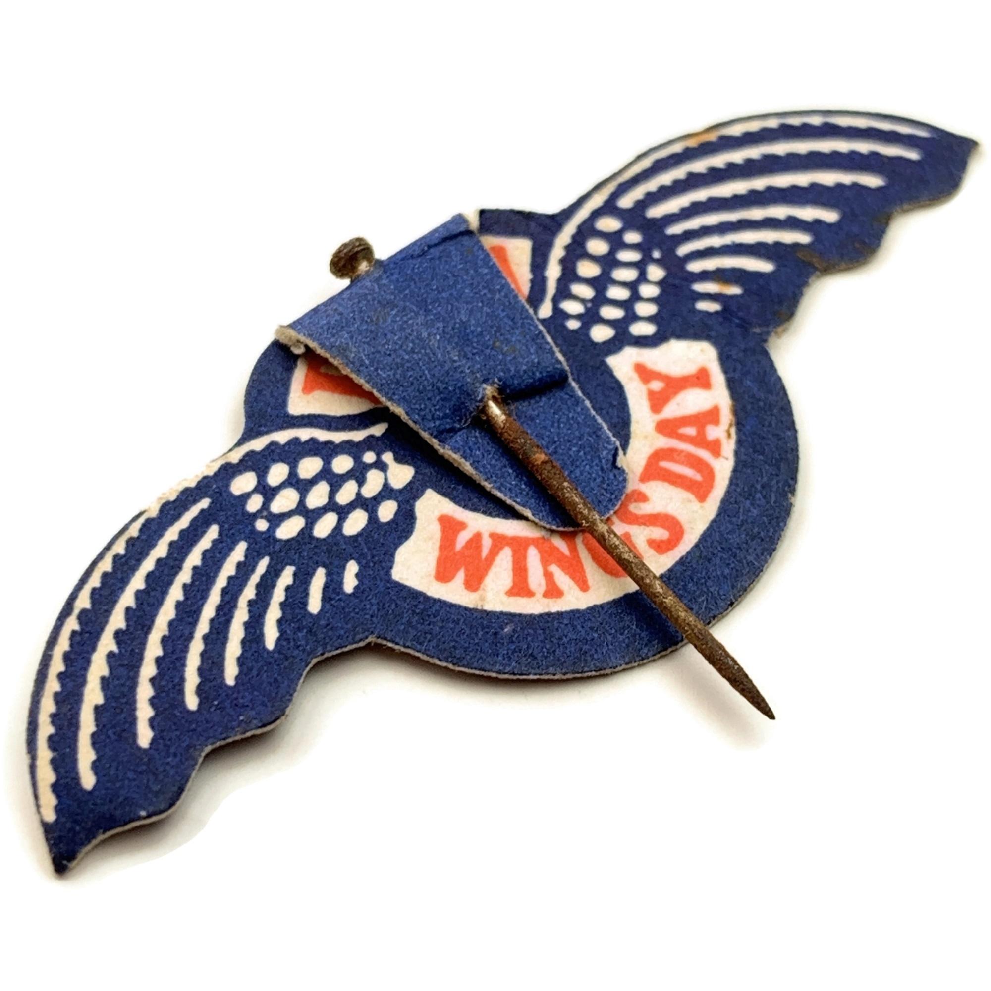 WW2 Royal Air Force RAF Wings Day Fundraising Pin Badge - British ...