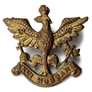 WW2 RAISED 26th Hussars Regiment Cap Badge