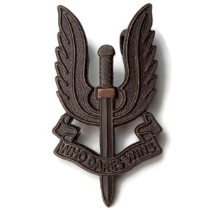 Special Air Service SAS Officers BRONZE Collar Badge