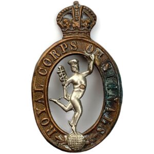 WW2 Royal Corps of Signals RCOS Collar Badge
