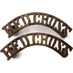 British Red Cross Shoulder Title PAIR