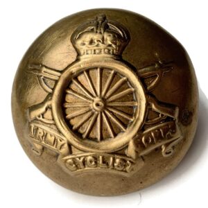 WW1 Army Cyclist Corps Cyclists Regiment Tunic Button - 25mm