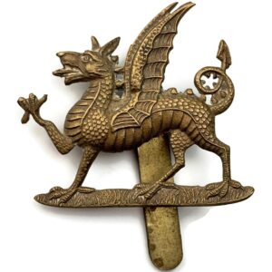 WW1 1st Monmouthshire Regiment Cap Badge - First Pattern