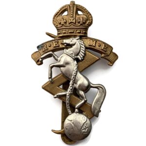 WW2 Royal Electrical & Mechanical Engineers REME Cap Badge - BUTTONS LD B'HAM