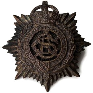 WW1 Army Service Corps ASC OFFICERS Bronze Cap Badge