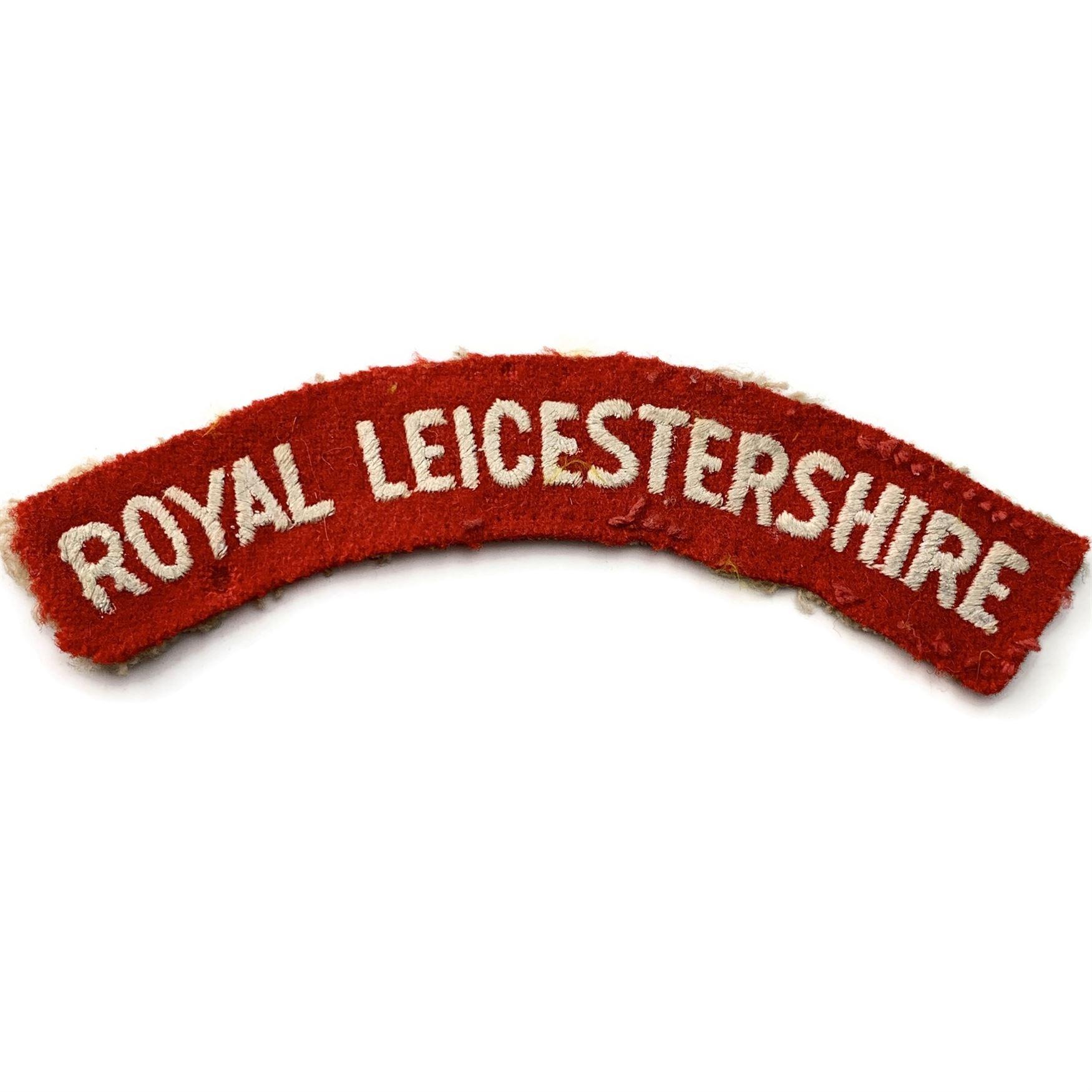 Mostrine Spalline Originali British Army Leicestershire Regiment – Seconda Guerra Mondiale