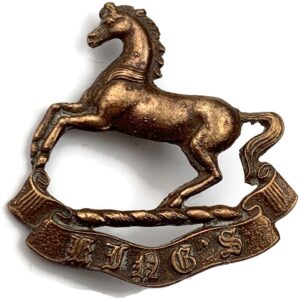 Kings Liverpool Regiment (King's) OFFICERS Bronze Collar Badge