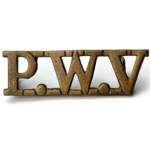 Lancashire PWV (Prince of Wales's Volunteers) Regiment Shoulder Title