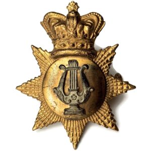 VICTORIAN Bandsman / Musicians (Bandmaster) Cap Badge - Queen Victoria Crown