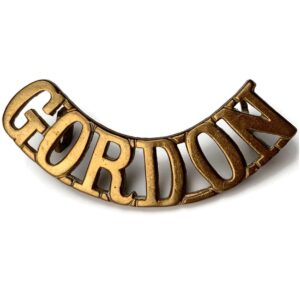 WW1 Gordon Highlanders Regiment Shoulder Title