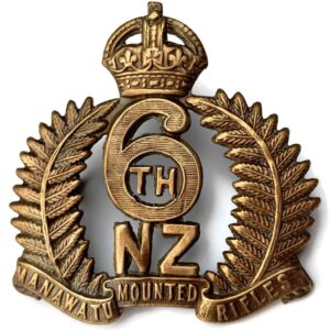 WW1 New Zealand 6th Mounted Rifles Manawatu Regiment Cap Badge
