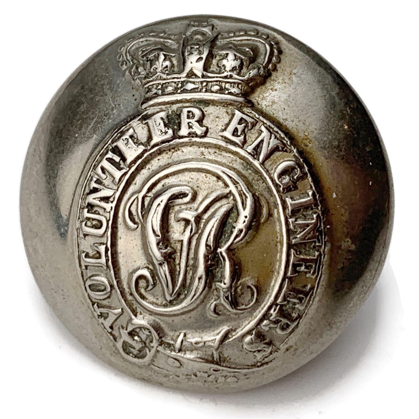 Engineer Buttons VICTORIAN Royal Engineers VOLUNTEERS Corps (Queen Victoria Crown) Tunic ...