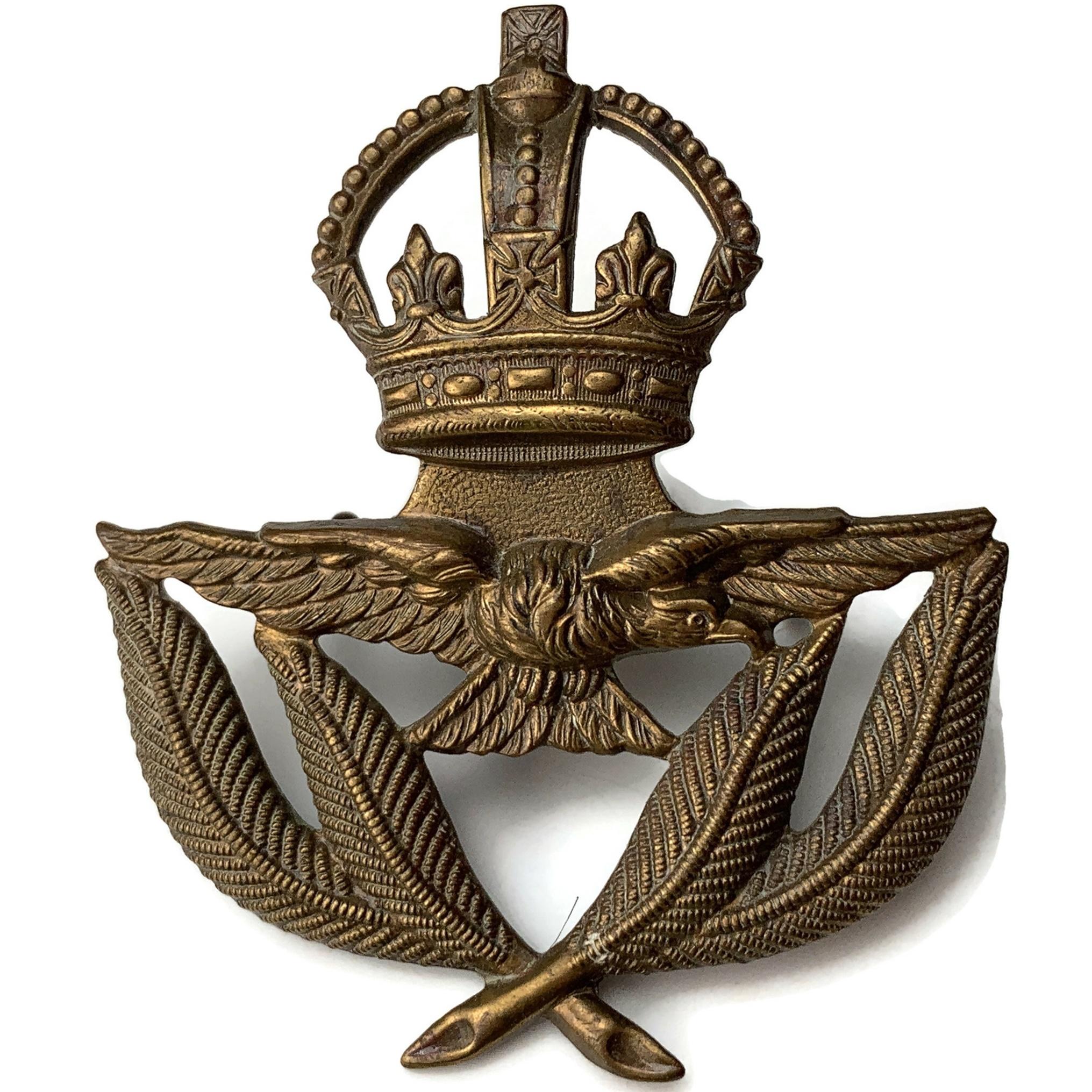 WW2 Royal Air Force RAF WARRANT OFFICERS Cap Badge - British Military ...
