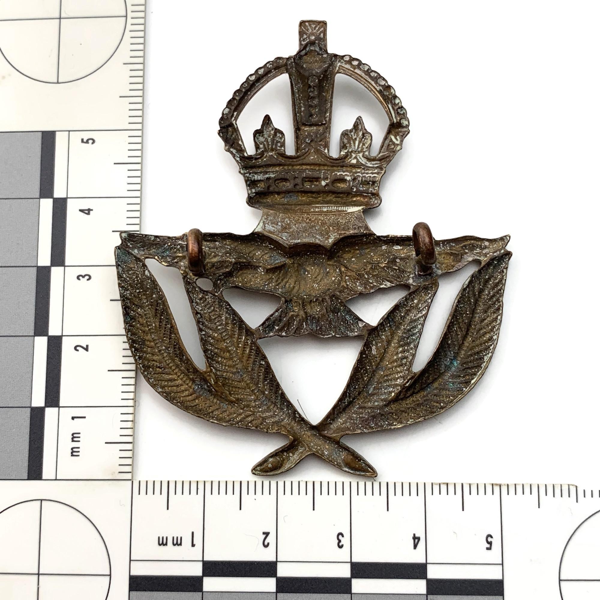WW2 Royal Air Force RAF WARRANT OFFICERS Cap Badge - British Military ...