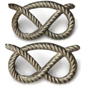 South Staffordshire Regiment VOLUNTEERS BATTALION White Metal Collar Badge PAIR